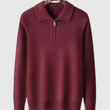 Libuše - Kašmírni pulover s četrtinskim zadrgo Gstaad