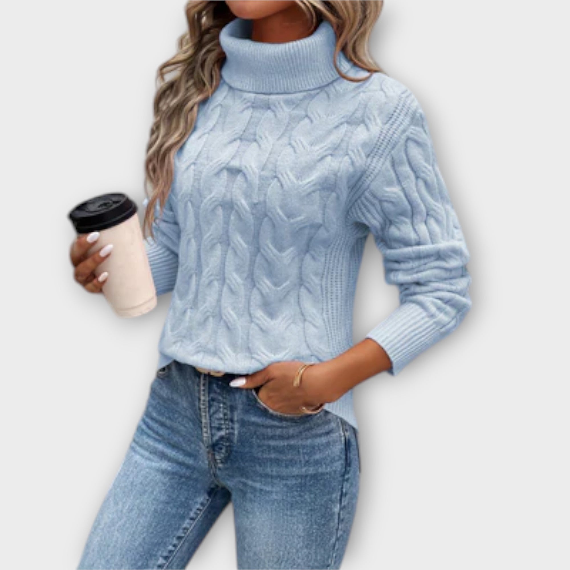 Amelia – Eleganten pleten pulover 