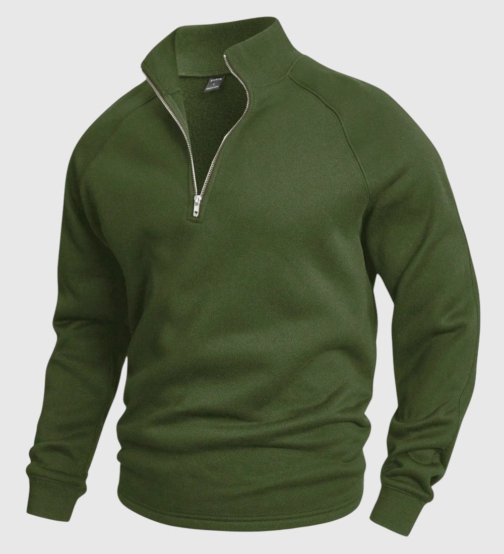 Libuše - Premium pulover s polo zadrgo