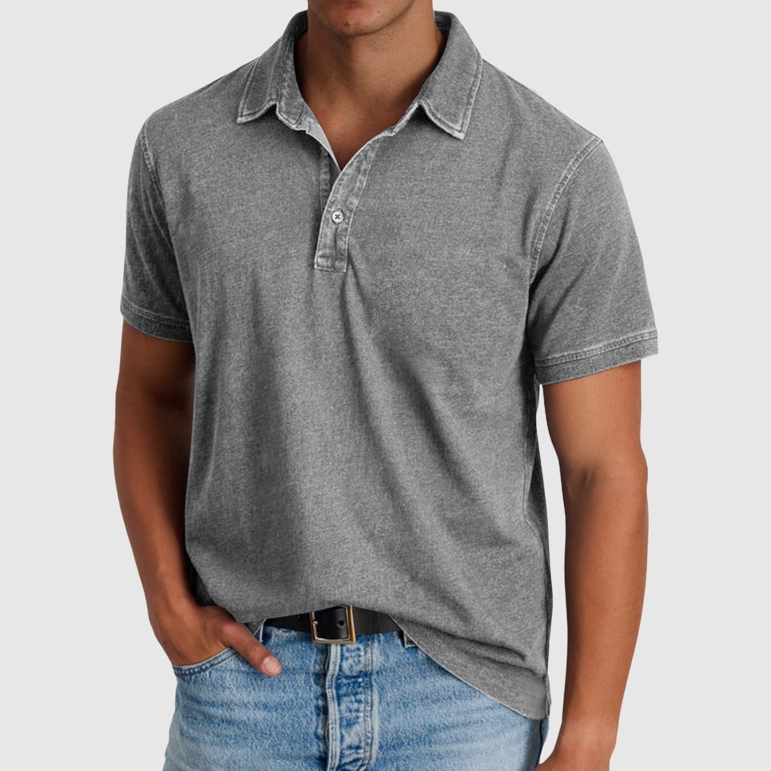 Libuše – Vintage polo majice z gumbno zanko
