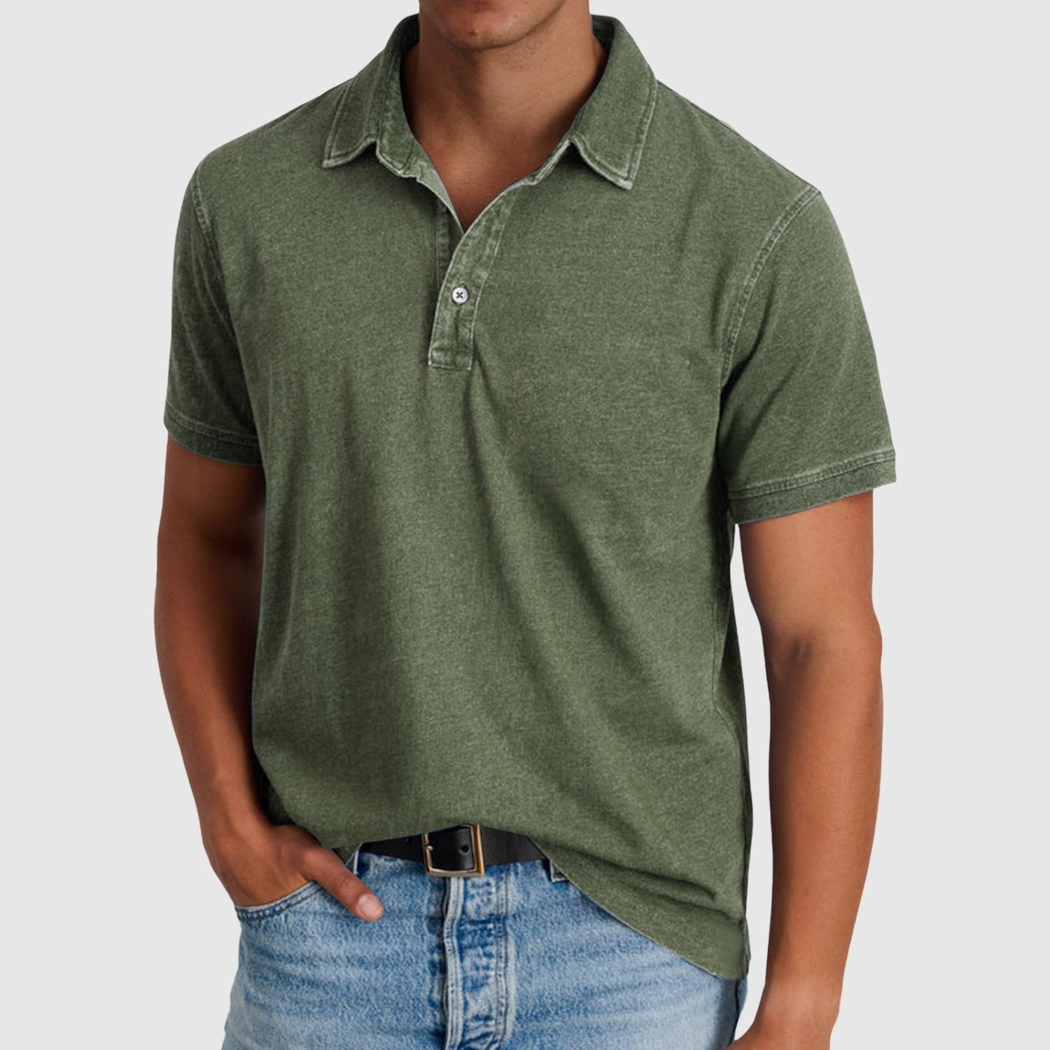 Libuše – Vintage polo majice z gumbno zanko
