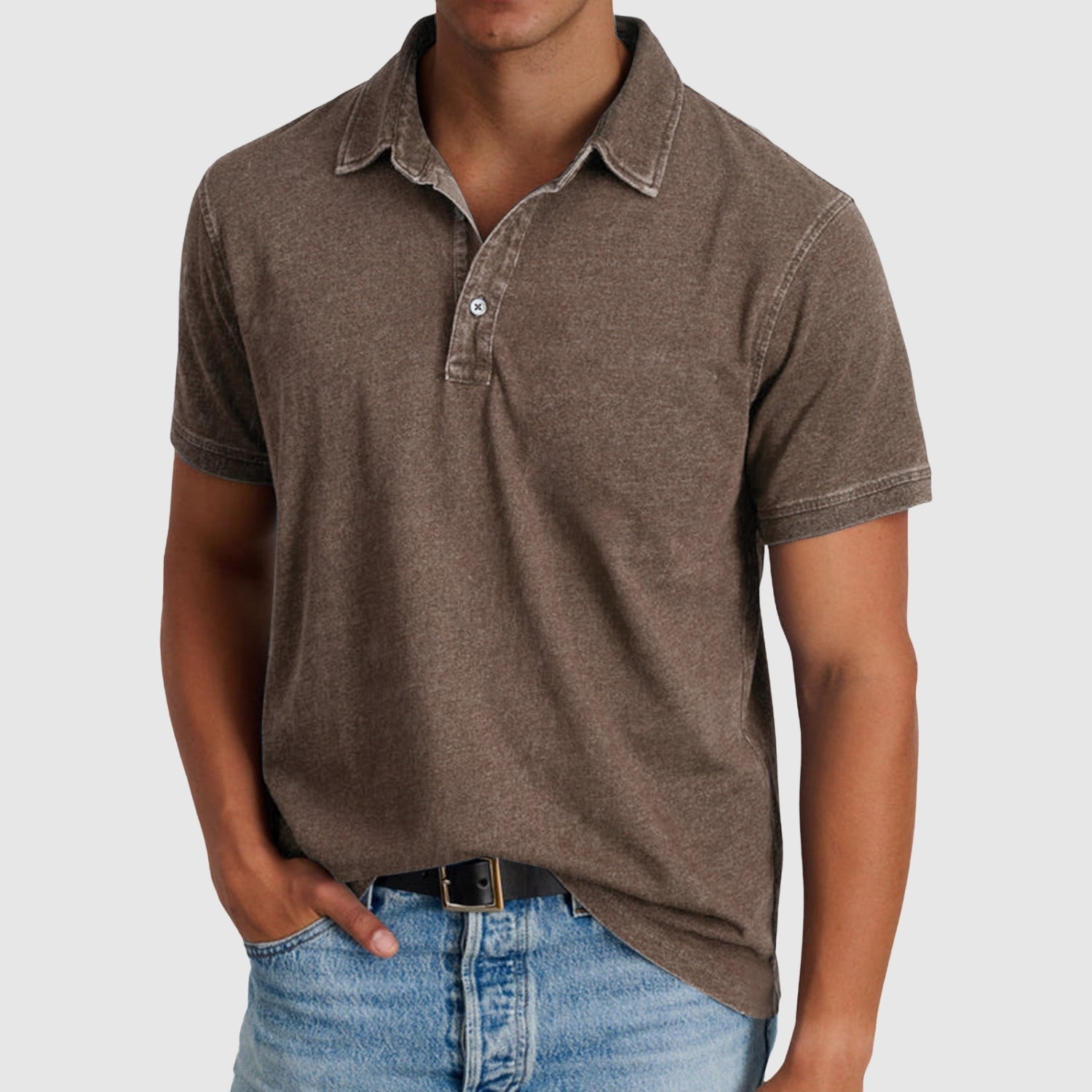 Libuše – Vintage polo majice z gumbno zanko