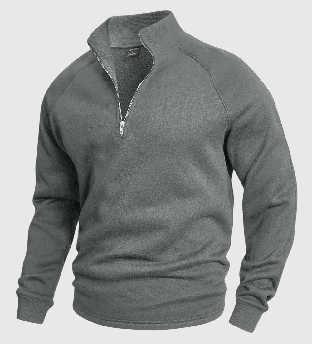 Libuše - Premium pulover s polo zadrgo