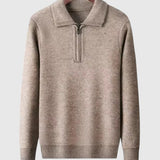 Libuše - Kašmírni pulover s četrtinskim zadrgo Gstaad