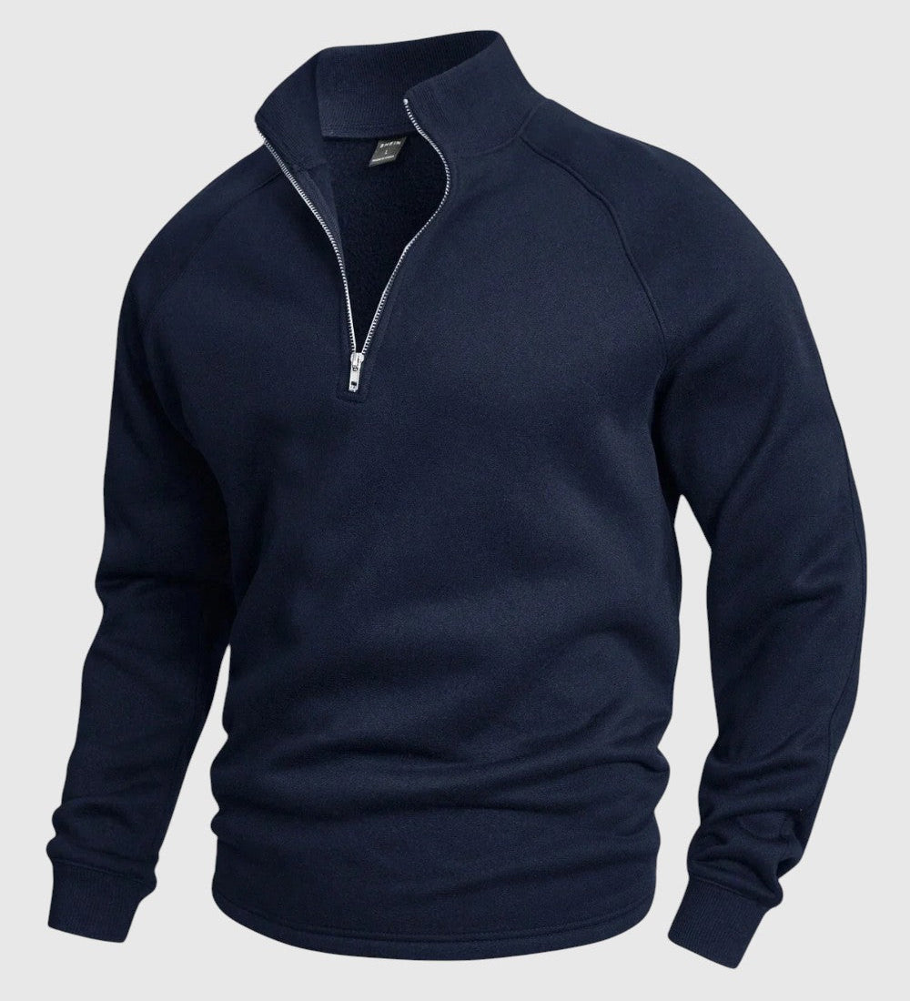 Libuše - Premium pulover s polo zadrgo