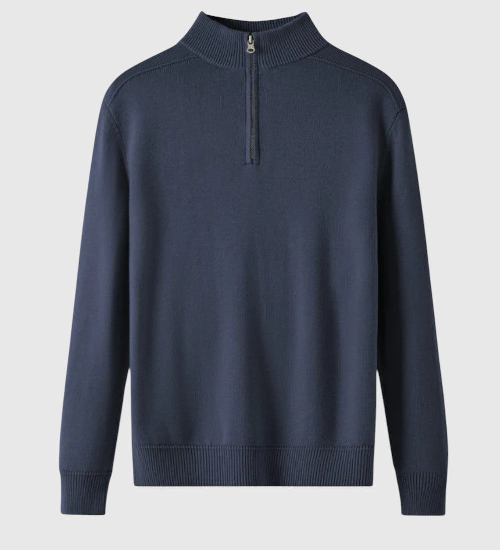 Libuše - Pulover z zadrgo iz merino volne Capri