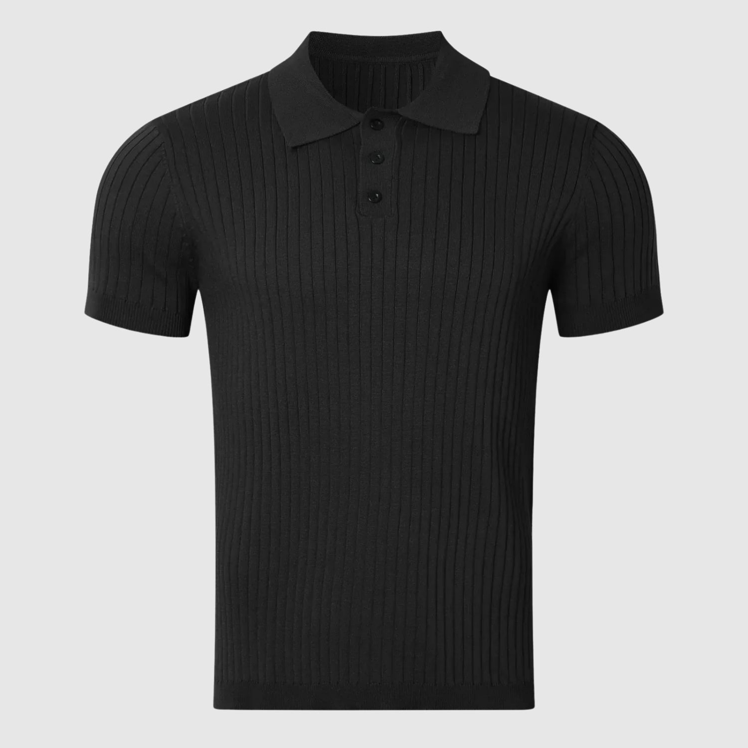 Libuše – Rebrast polo s gumbno zanko