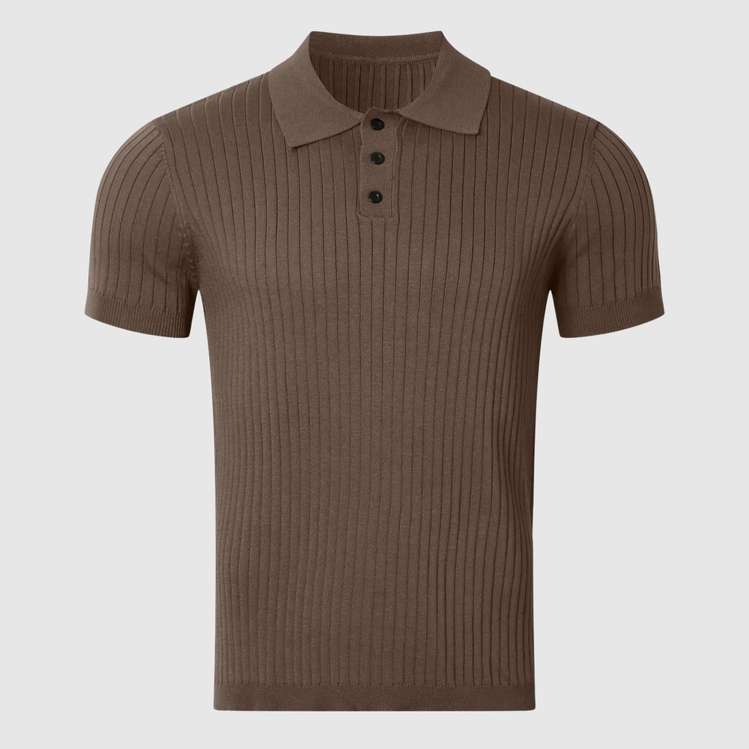 Libuše – Rebrast polo s gumbno zanko