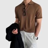 Libuše – Rebrast polo s gumbno zanko