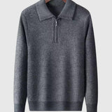 Libuše - Kašmírni pulover s četrtinskim zadrgo Gstaad