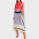 Elenora - Geometrijski kaftan z ohlapnim krojem