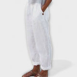 Clara - Hlače z mehkimi pasom in stranskimi žepi