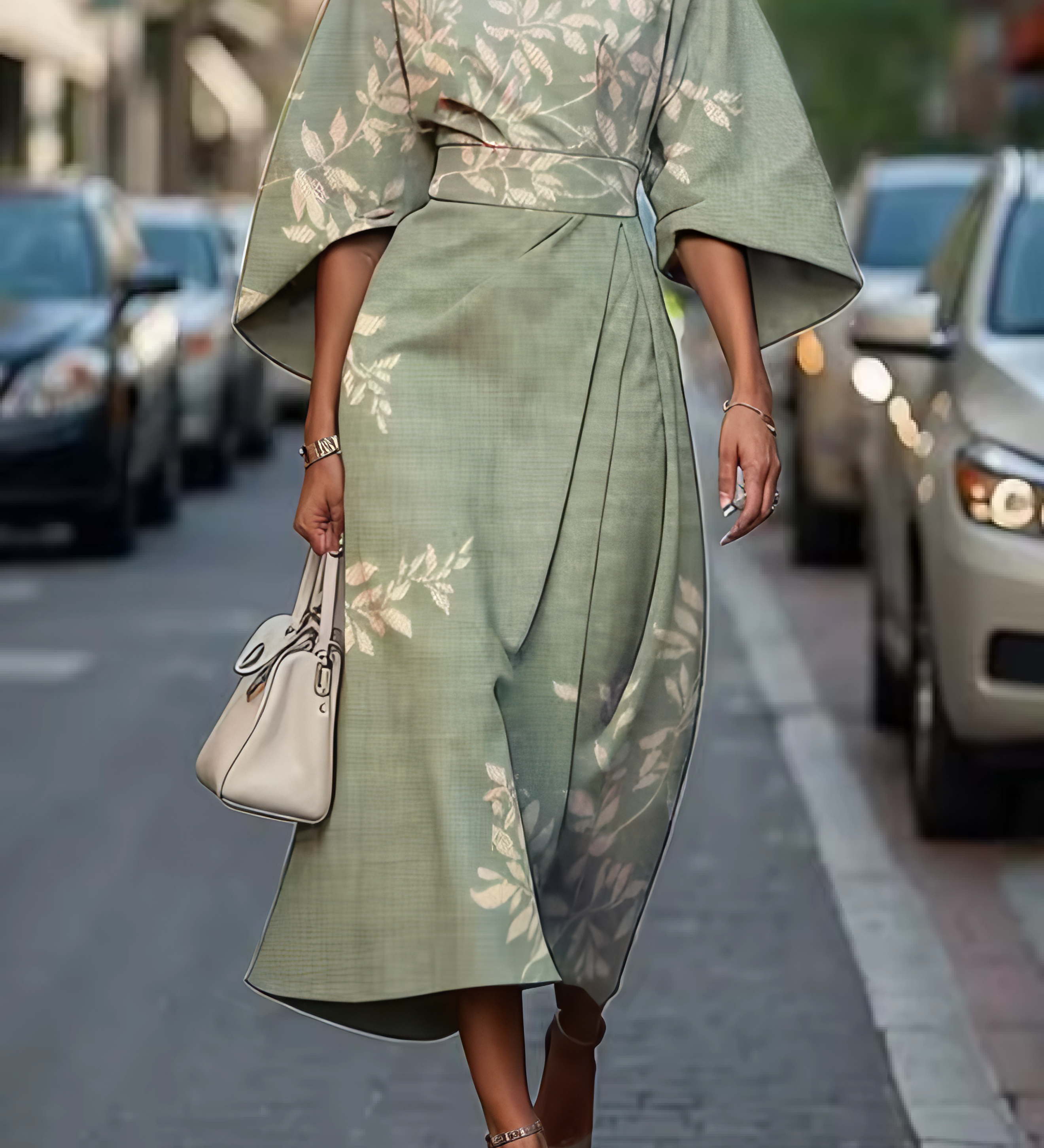Maja – Elegantna Cvetlična Obleka