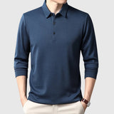 Libuše - Elegantna moška polo majica z dolgimi rokavi