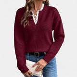 Anne – Elegantna bluza s čipkastim robom