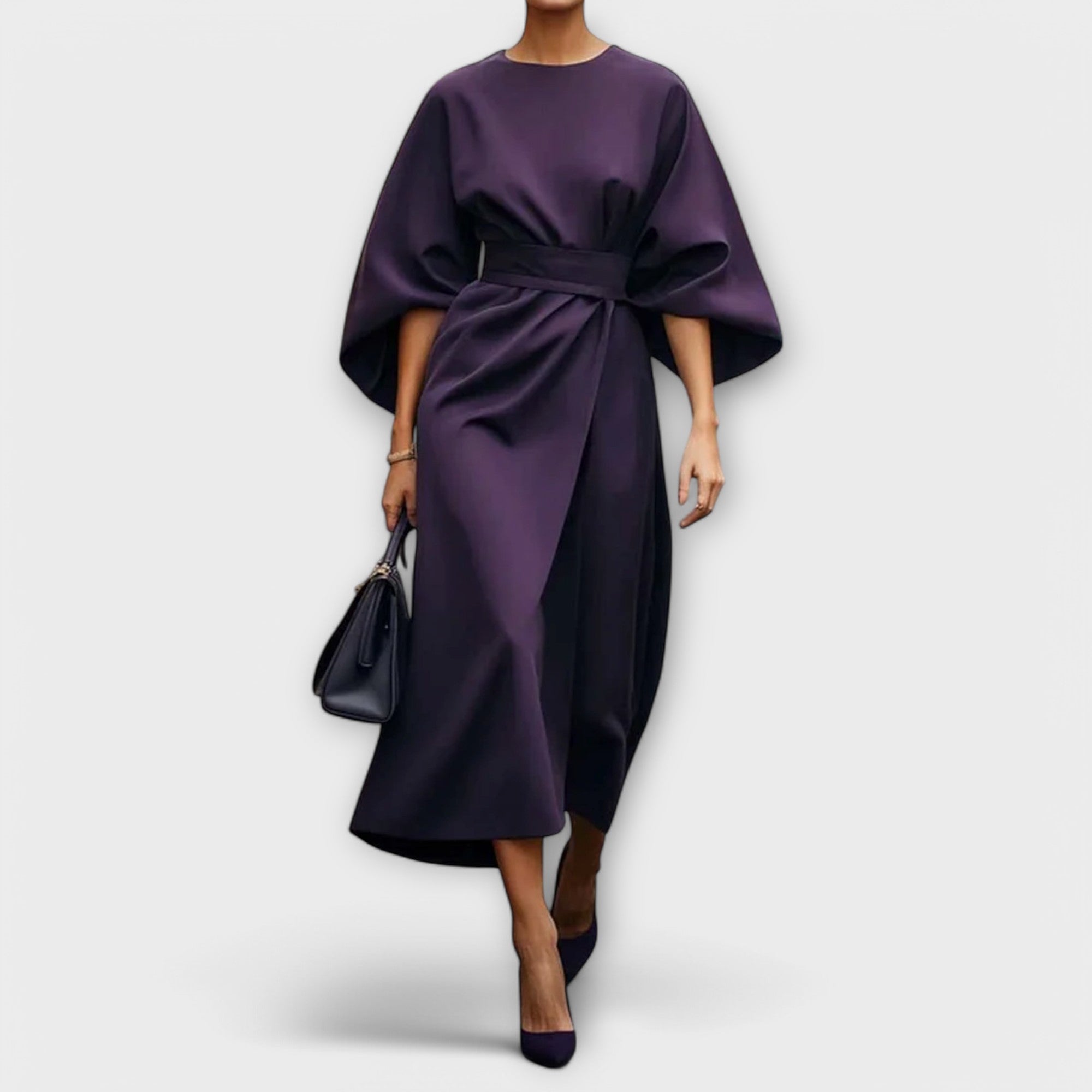 Sonia - Elegantna obleka s rokavi