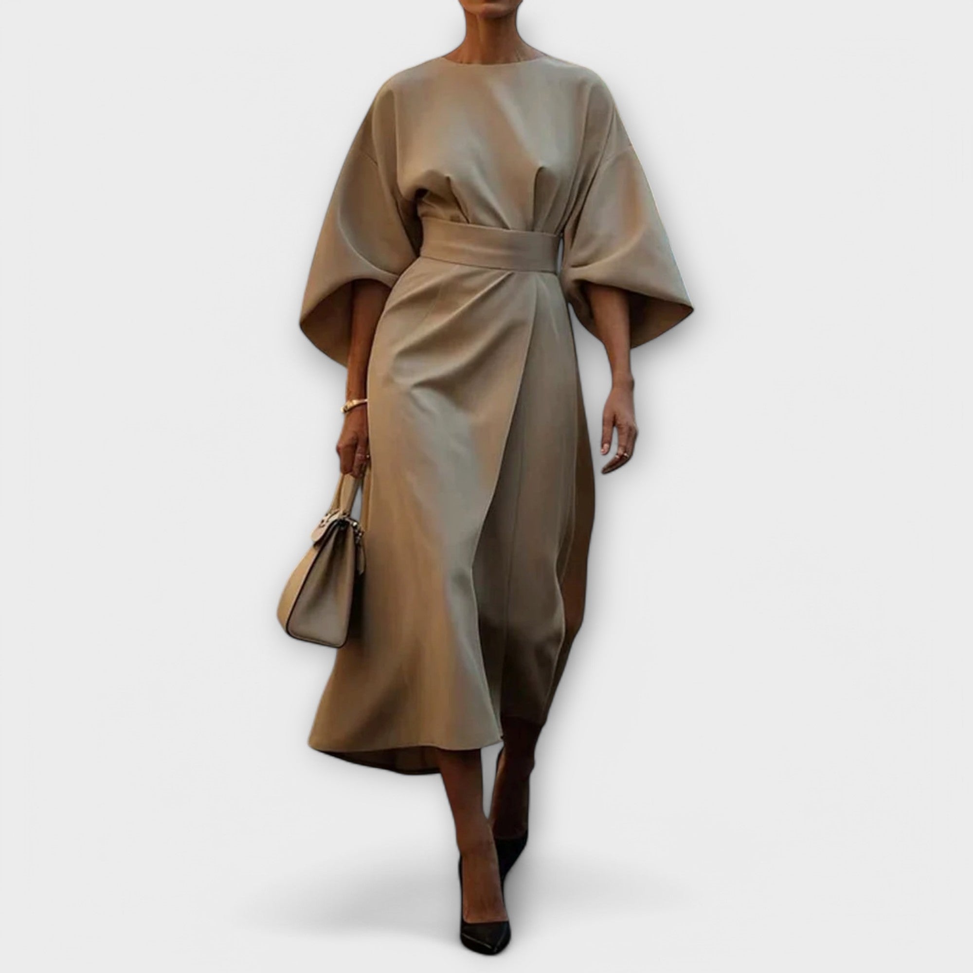 Sonia - Elegantna obleka s rokavi