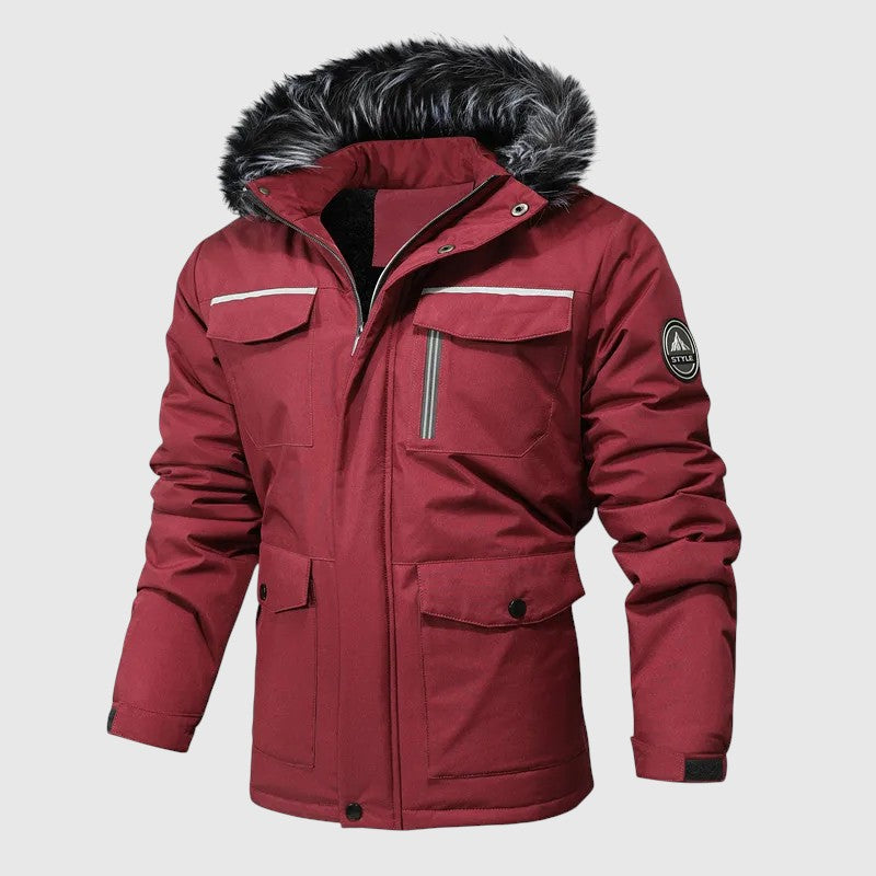 Marek – Padded jacket with a hood and functional details