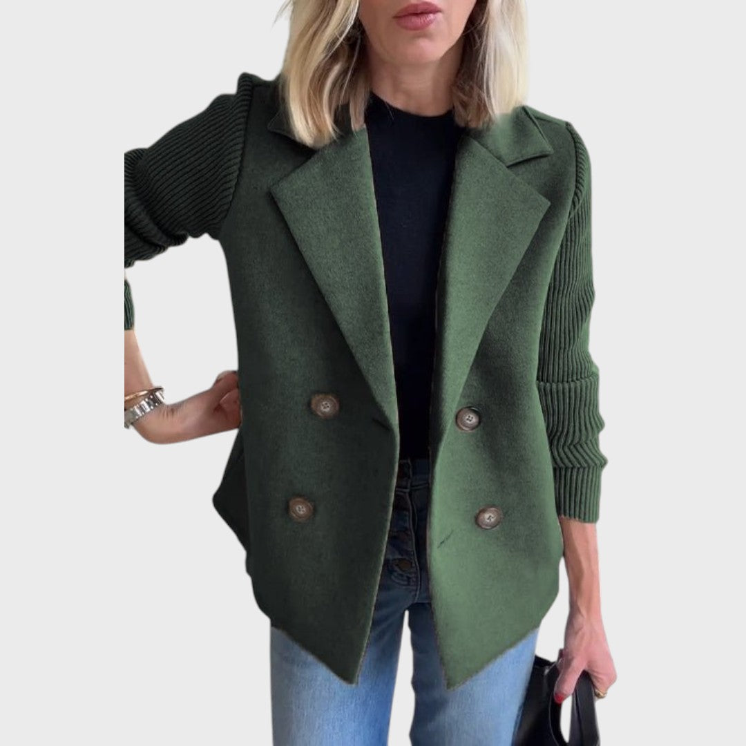 Emma - Eleganten blazer s pletenicami na rokavih