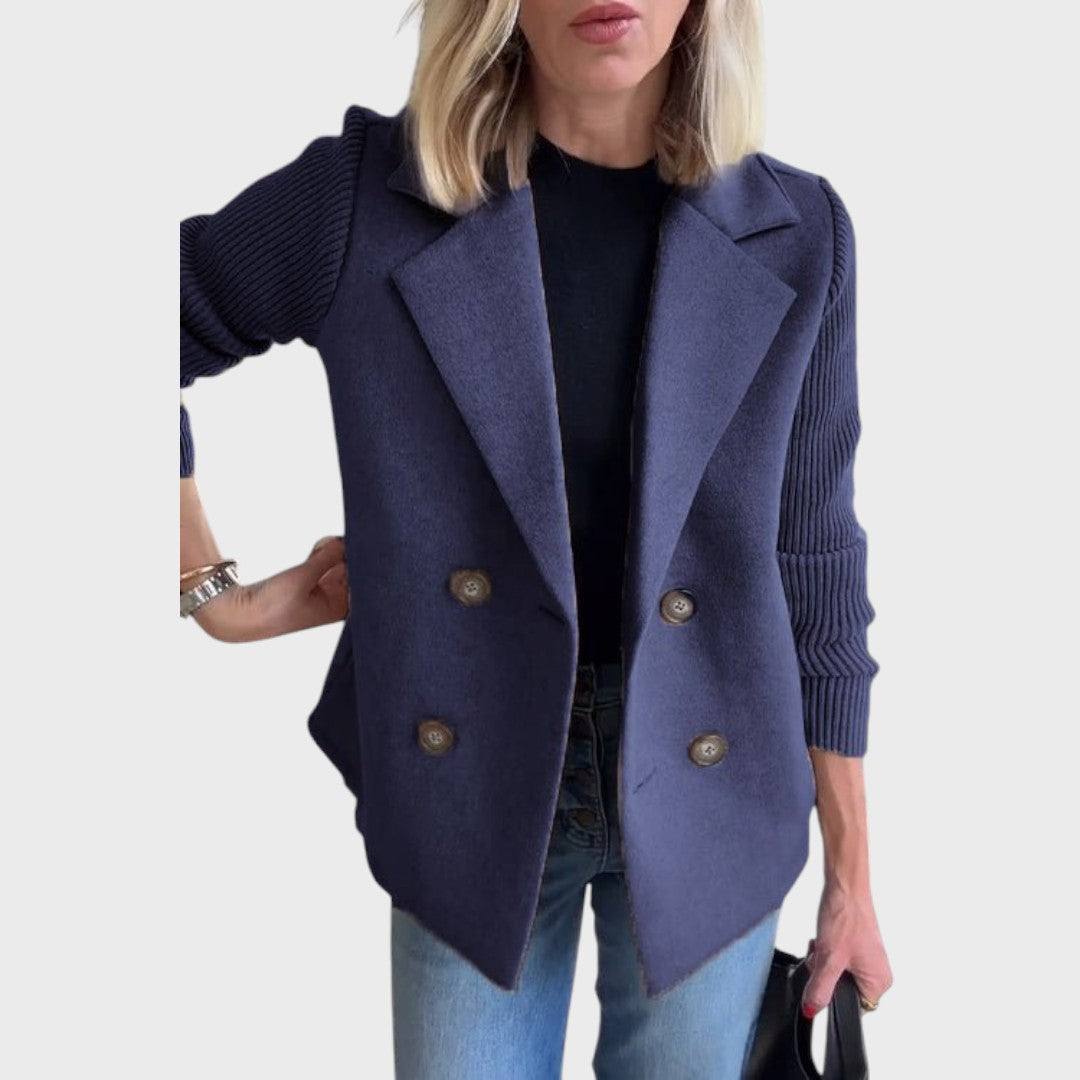 Emma - Eleganten blazer s pletenicami na rokavih