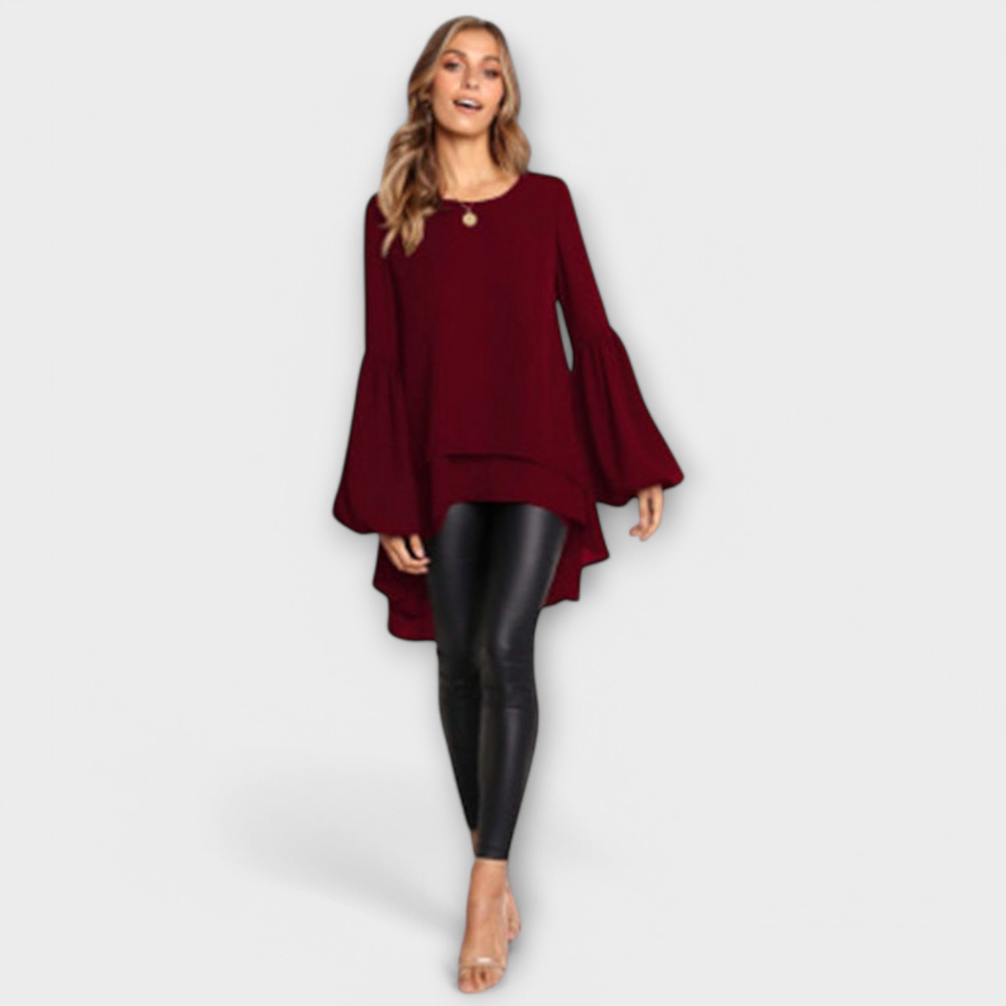 Aria - Popolna pomladna bluza z okroglim izrezom