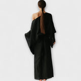 Dana - Kimono obleka izdelana iz lanu in bombaža