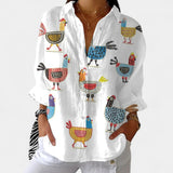 Nika – Poletna bluzica z živahnim potiskom