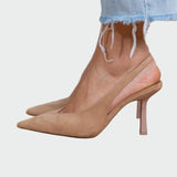 Sára Sofisticirana Slingback Čevlji Ozka Konica